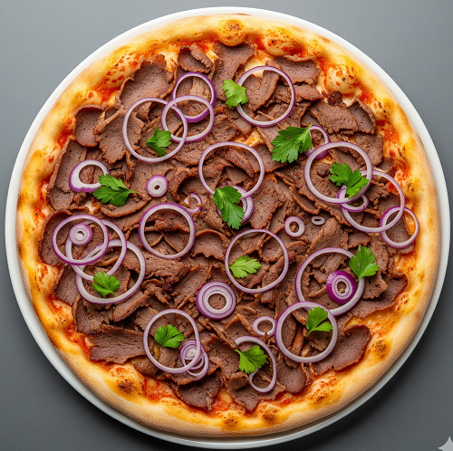 Lamb Donner Pizza 